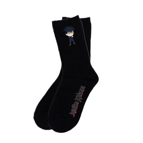 Chaussettes coton Megumi | Jujutsu Kaisen Noir Official Jujutsu Kaisen Merch