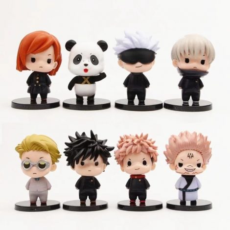 8pcs-Set-Anime-Jujutsu-Kaisen-Action-Figure-Toys-Cartoon-Gojo-Satoru-Yuji-Itadori-Kugisaki-Nobara-Dolls