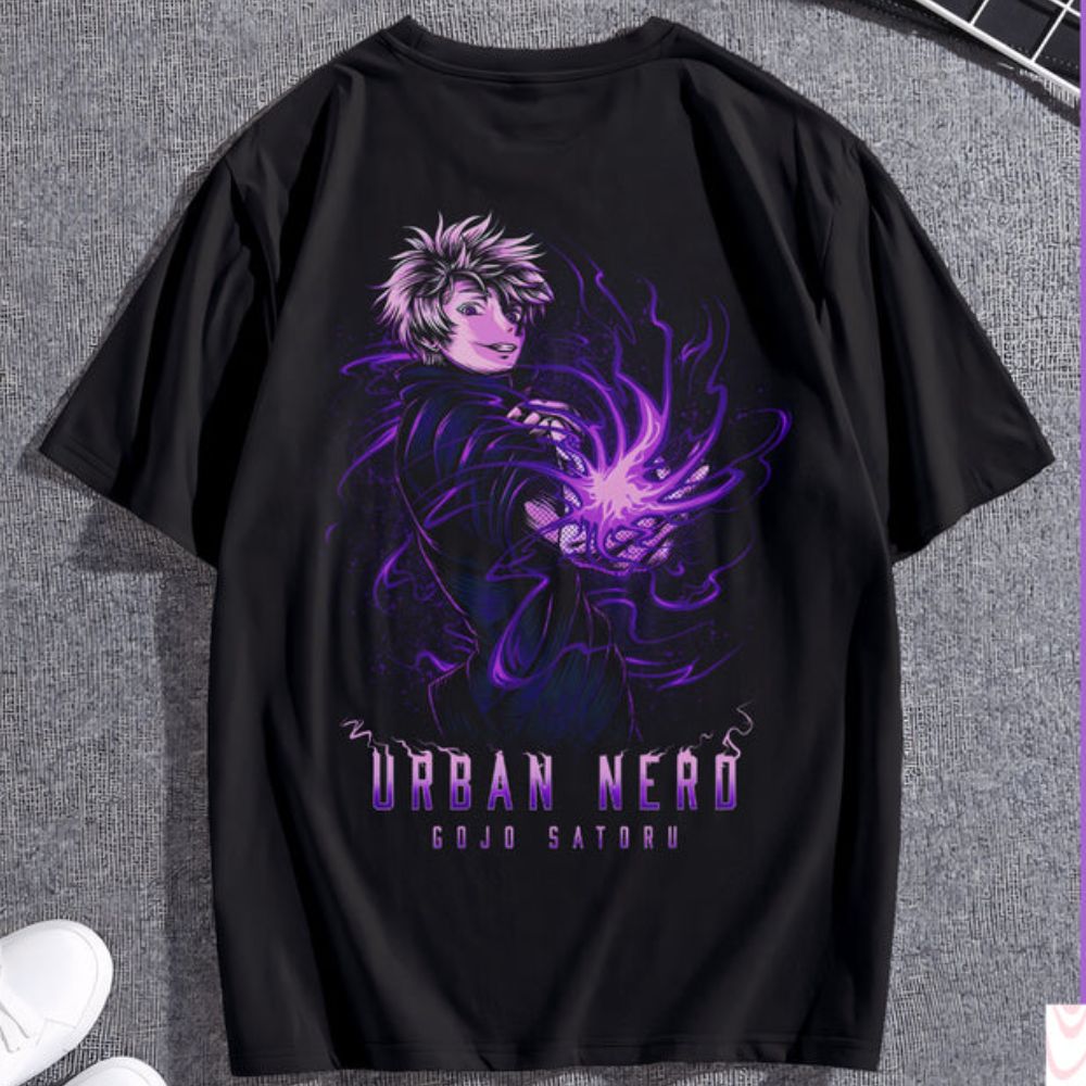 Gojo Urban Nerd Anime T shirt IP0104 2 - Jujutsu Kaisen Store