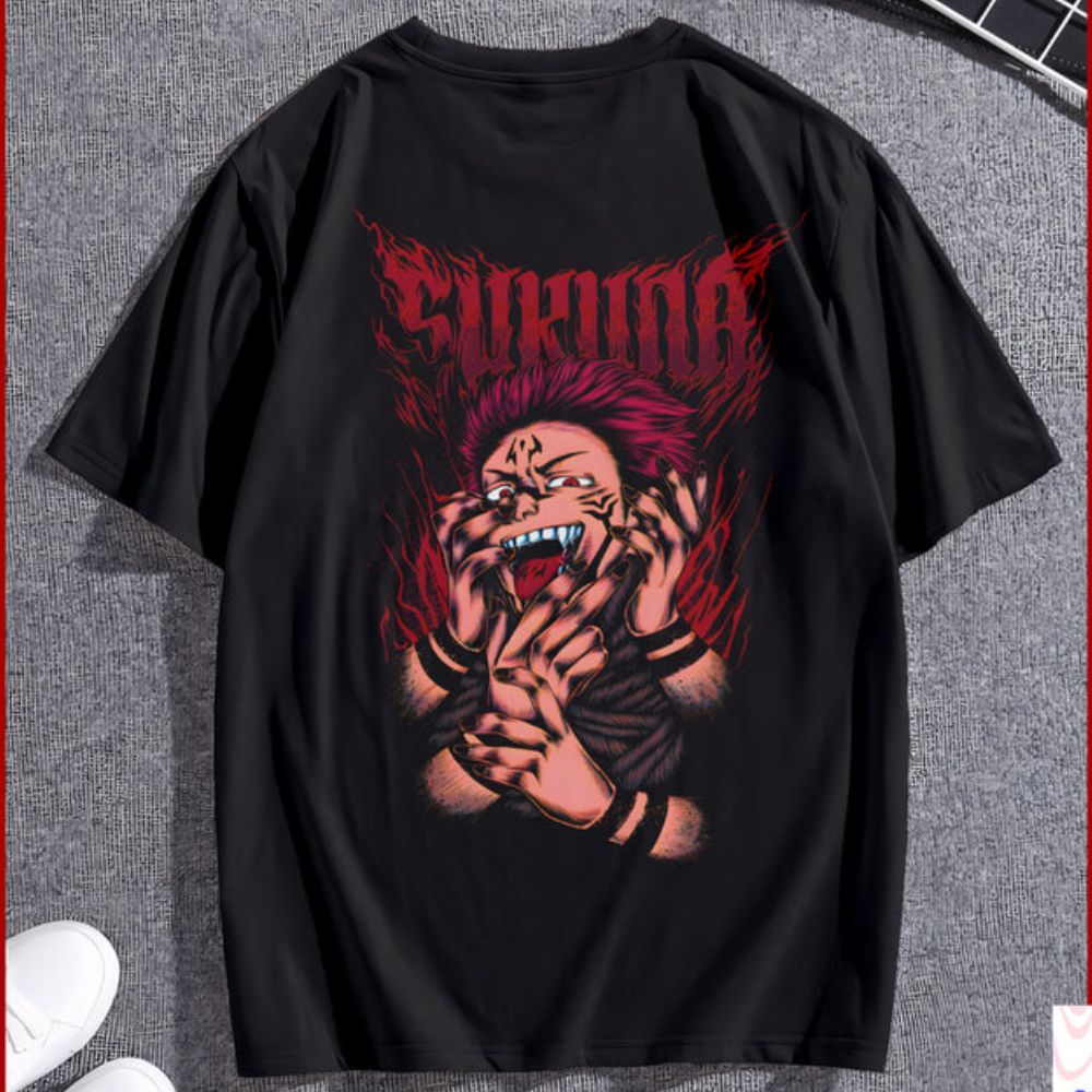 Sukuna King of Curses Anime T shirt IP0104 2 - Jujutsu Kaisen Store