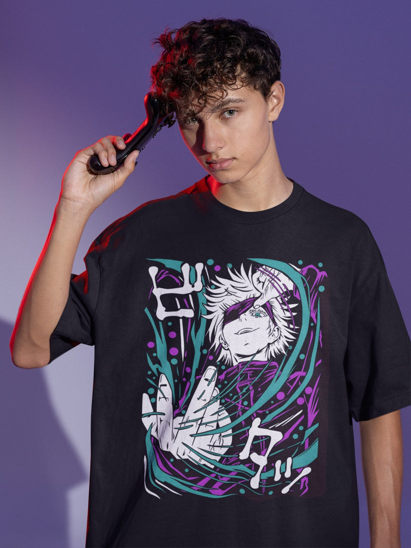 oversized-tee-mockup-of-a-man-posing-with-a-game-controller-to-his-head-m28457