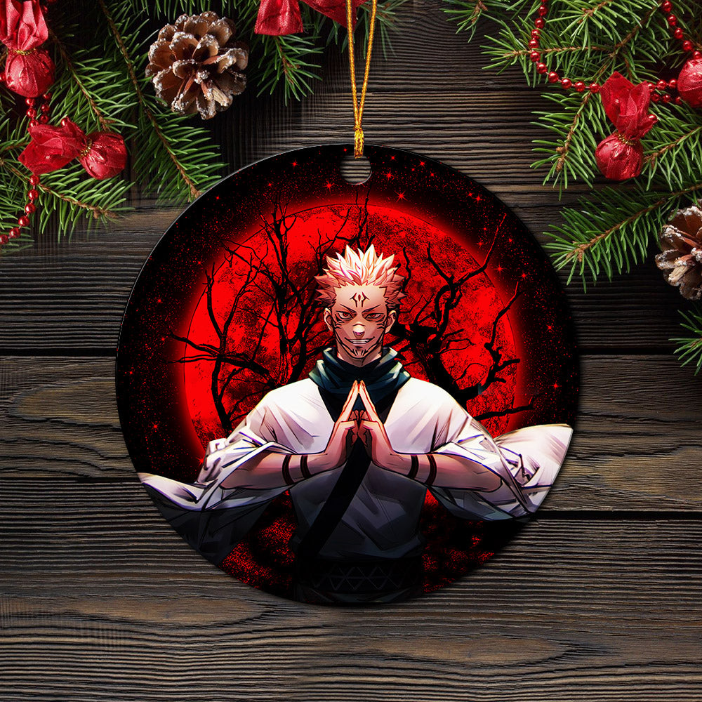 sukuna moonlight mica circle ornament perfect gift for holiday 5wf9h - Jujutsu Kaisen Store